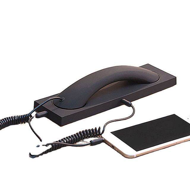 3.5mm Universal Retro Receiver Handset: Smartphone & Landline Compatible