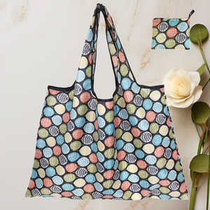 Sac fourre-tout pliable réutilisable en gros, personnalisé, en polyester écologique recyclé, sac de courses promotionnel, sac d'expédition avec poignée longue - Product Image 3