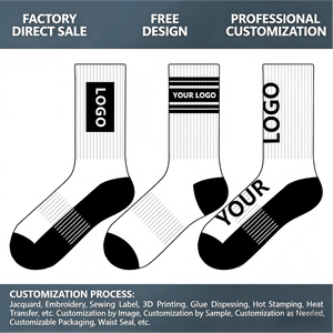 Calcetines Deportivos Personalizados con Logotipo, Calcetines de Compresión para Mujer con Bordado y Agarre, Calcetines Deportivos de Diseño para Hombre con Logotipo Impreso - Product Image 4
