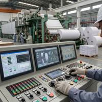 Línea de Producción de Papel Cultural Industrial de 1092 mm para Fabricación de Papel A4 y Papel para Escribir con Capacidad de 2-5 TPD