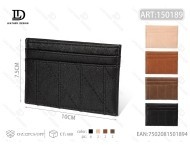 Porta carte Jd 3 in pelle PU dal design minimalista per carte - Product Image 1