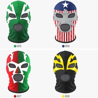 Masque de lutte tendance 2026 pour fête, jeu de rôle, couvre-chef amusant, protection UV, cagoule à 3 trous pour moto