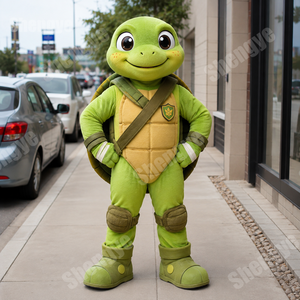 Costume de mascotte <span class=keywords><strong>tortue</strong></span> verte 1,7/2 m sur mesure de la marque Shengye, design personnalisé, costume de personnage de dessin animé en peluche <span class=keywords><strong>pour</strong></span> adultes avec ventilateur - Product Image 1