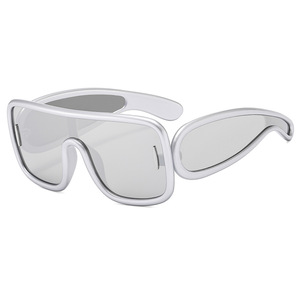 Sunglasses <b>Large</b> <b>Frame</b> UV400 Protection PC Material Unisex Fashionable Style - Product Image 4
