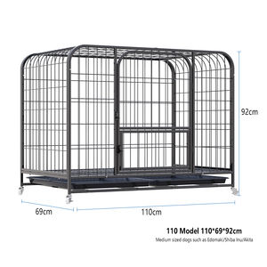 Approvisionnement d'usine <span class=keywords><strong>Cage</strong></span> pour chien en acier personnalisée <span class=keywords><strong>Cage</strong></span> pour chien pliante en acier inoxydable pour animaux de compagnie de taille différente - Product Image 6