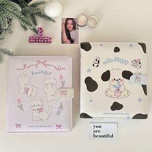 Album Fotografico A5 in Pelle PU Kawaii Porta Fotocard Grande <span class=keywords><strong>Formato</strong></span> Album per Collezione <span class=keywords><strong>Foto</strong></span> di Idoli Kpop Cancelleria Scolastica Coreana - Product Image 1