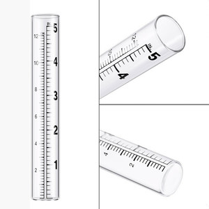 Pluviómetro de Vidrio 20x140mm con Escala de 5 Pulgadas y 12 cm para Uso en Jardín - Product Image 2