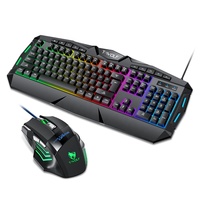 Nouveau Gadget en Promotion : Clavier Gaming Filaire TF390 Ultra Mince et Étanche avec Rétroéclairage LED 104 Touches et Souris – Combo en Stock