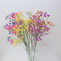 Fleurs artificielles de Gypsophile en gros, multicolores, pour cadeaux et décorations de mariage