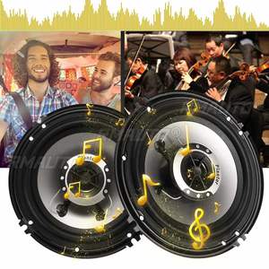 Altavoz Coaxial para Auto de 6.5 Pulgadas, 2 Vías, Subwoofer Estéreo de Alta Fidelidad, Altavoz Coaxial Universal para Auto, Equipo de Audio, Par con Cable - Product Image 3