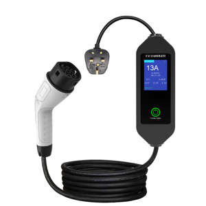 <span class=keywords><strong>Chargeur</strong></span> portable de type 2 EV à écran numérique réglable de 2.8 pouces avec prise britannique, câble de charge pour <span class=keywords><strong>camping</strong></span>-<span class=keywords><strong>car</strong></span> de véhicule électrique de 5 mètres - Product Image 1