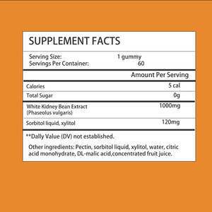 Custom Branded White Kidney Bean Extract Gummies Herbal <b>Supplement</b> Support Digestive Health Designed for Adults - Product Image 5