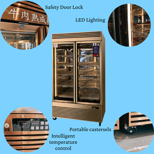 Chambre de maturation à sec professionnelle haute capacité en acier inoxydable, armoire de maturation de viande, réfrigérateur commercial pour la maturation du bœuf - Product Image 5