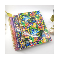 Libro de colección de pegatinas holográficas, papel de liberación en blanco reutilizable en el interior para coleccionar pegatinas