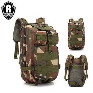 Mochila táctica de camuflaje verde militar, bolsa molle de buena calidad, 3 días pequeños