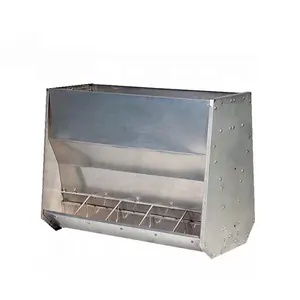 Factory hot-selling galvanized stainless steel feed machine automatic feeding trough for pigs pig trough