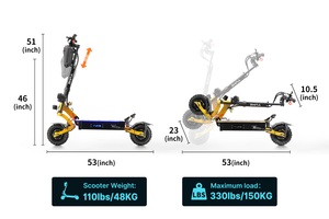 YUME X11+ Monopattino Elettrico Pieghevole 60V per Fuoristrada, Skateboard Elettrico per Adulti - Product Image 3