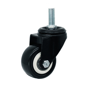 1.5 pouces 2 2.5 pouces roue universelle directionnelle meubles <span class=keywords><strong>noir</strong></span> or roulette lumière PVC polyuréthane Double <span class=keywords><strong>chaise</strong></span> mécanismes - Product Image 1