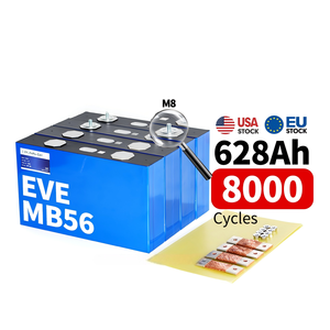 Sel Baterai Prisma LiFePO4 EVE MB56 628Ah 680AH 3.2V Grade A dengan Busbar Fleksibel untuk Sistem Penyimpanan Energi Surya Stok EU - Product Image 4