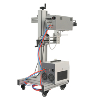 Machine de marquage laser UV IPS-LUV10W F MG, imprimante de codes de date laser, machine de marquage plastique avec source 10W 355nm pour l'emballage