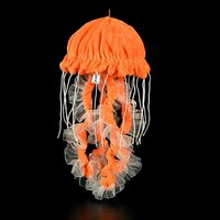 Juguete de Peluche de Medusa Dorada Realista Personalizada de 32 cm, Cojín Marino para Acuario, Fabricación Global OEM ODM Personalizada