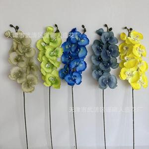Fleurs artificielles d'orchidée Phalaenopsis Jinxi, 8 têtes, fleurs en soie pour mariage, décoration de la maison, accessoires de photographie en extérieur - Product Image 2