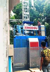 Palăng thang máy xây dựng hạng nặng được chứng nhận EU CE với các thành phần cốt lõi hộp Số động cơ bao gồm - Product Image 4