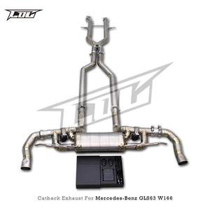 Tubo de Escape OEM Boska X-Pipe con Sonido para Mercedes-Benz GLS63 AMG W166/X166 5.5T 2015-2019, Silenciador Catback con Válvulas de Titanio Ligero - Product Image 6