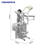 Machine de remplissage et d'emballage automatique de poudre UPK pour petits sachets, pochettes et sachets de poudre de masala