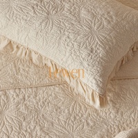 Ensemble de literie matelassé 3 pièces en microfibre de polyester léger et écologique pour toutes les saisons
