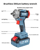 Llave de Impacto Inalámbrica de 21V sin Escobillas, 800Nm de Alto Torque, 3800 RPM, Herramienta Eléctrica con Batería de Litio para Reparación de Automóviles y Taller