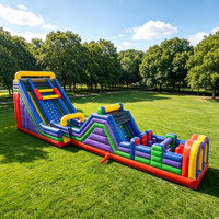 Parcours d'obstacles gonflable commercial de haute qualité Lilytoys pour adultes et enfants – Jeux sportifs gonflables