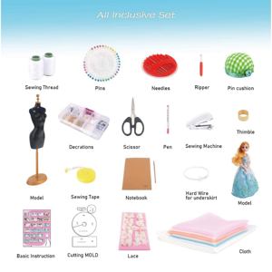 Popular Fashion <b>Wedding</b> <b>Dress</b> Design Kit DIY Clothes Designs Sewing Kit -<b>for</b> <b>Teenagers</b> Kids Girls Adults - Product Image 4