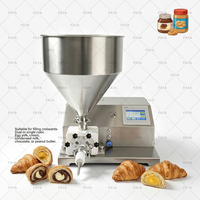 Machine semi-automatique d'injection de crème pour croissants, remplisseur de pâte feuilletée et injecteur de chocolat pour boulangeries et desserts