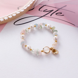 Venta al por mayor 7 Chakra curación Natural amatista cuarzo Natural agua dulce perla piedra semipreciosa abalorios <span class=keywords><strong>pulsera</strong></span> joyería - Product Image 4