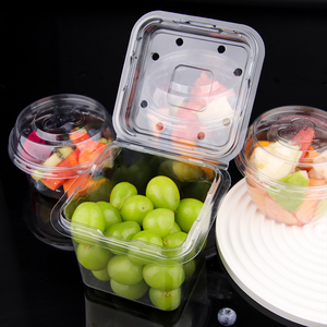 Tùy chỉnh thực hiện có thể tái chế rõ ràng Rau nhựa vỏ sò hộp bao bì Pet salad <span class=keywords><strong>container</strong></span> với nắp nhựa trái cây <span class=keywords><strong>container</strong></span> - Product Image 5