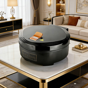 Crêpière électrique 1200W, plaque en acier inoxydable antiadhésive, pour usage domestique - Product Image 1