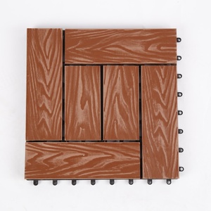 Cubierta de WPC de grano de madera <span class=keywords><strong>para</strong></span> exteriores de estilo moderno, tablero de <span class=keywords><strong>terraza</strong></span> de jardín compuesto de plástico de grano de madera <span class=keywords><strong>para</strong></span> exteriores, baldosas de <span class=keywords><strong>suelo</strong></span> DIY - Product Image 4