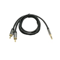 Câble de connecteur jack 3.5mm Audio vers 2 RCA câble de haut-parleur 3.5mm vers 2RCA câble RCA