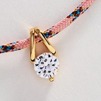 Nouvel Arrivage Transfrontalier Europe-Amérique : Collier en Cuivre Plaqué Or avec Fleur Nouée à Double Cordon, Style Résine Exquis et Délicat