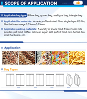Machine d'emballage verticale automatique inclinée à 10 têtes pour sachets oreillers de chips, biscuits et autres produits alimentaires