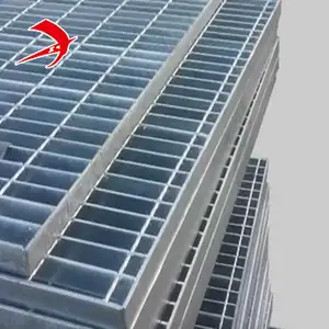 Factory supplier hot dipped galvanized steel grating walkway platform 25x5mm welded steel grating drain cover grating