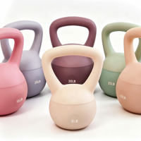 Kettlebell souple pour entraînement à domicile, poignée antidérapante, kettlebell silencieuse et sécurisée pour le sol pour l'entraînement de force