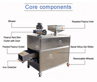 Machine à peler et à fendre les cacahuètes sèches, éplucheur de cacahuètes au cacao, avec moteur et moteur, acier inoxydable, haute capacité