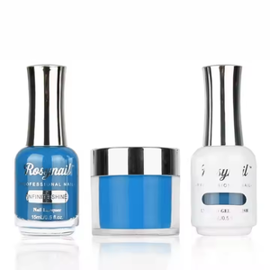 موردو المصنع مجموعة ألوان مطابقة 3in1 مجموعة ألوان منخفضة الرائحة غير سامة صبغة عالية 30 مسحوق أظافر 15 جيل طلاء أظافر بالأشعة فوق البنفسجية - Product Image 3