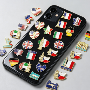 Pegatinas Metálicas Personalizadas para Teléfonos, Decoraciones Metálicas de Aleación de Zinc al por Mayor, Personajes de Música y Anime Personalizados - Product Image 4