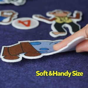 Toddlers' Educational <b>Felt</b> Board with Flannel Pieces for Preschool Storytelling and Learning Activities - Product Image 3