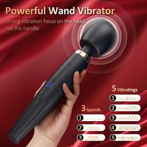 Masajeador de varita inalámbrico Vibrador de estimulación del clítoris femenino 5 vibraciones 3 velocidades Punto G Vibrador AV japonés para parejas Mujeres - Product Image 2