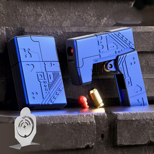 Wholesale Agent <b>Fire</b> Throwing Shell Soft Bullet Gun Model Foldable Lighter Shape Toy Gun Launcher Cool Stuff Toys Gift - Product Image 4
