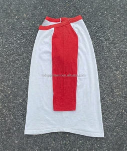 T-shirts vierges 100 % coton à col en V pour hommes – Qualité supérieure, prélavés, personnalisables, effet délavé à l'acide - Product Image 2